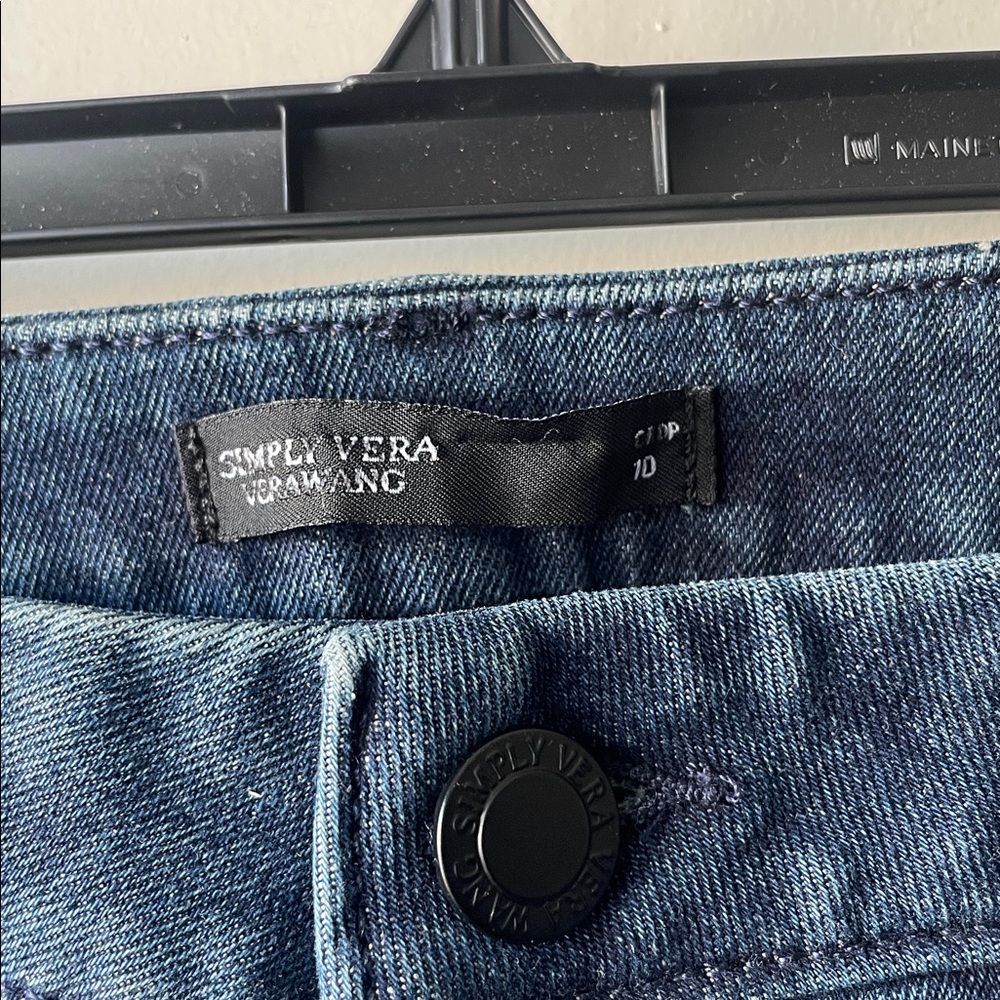Simply Vera Vera Wang Blue Straight Leg Jeans - Picture 3 of 7